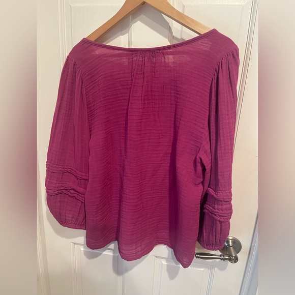 Michael Stars Fuchsia Blouse M - Picture 5 of 5